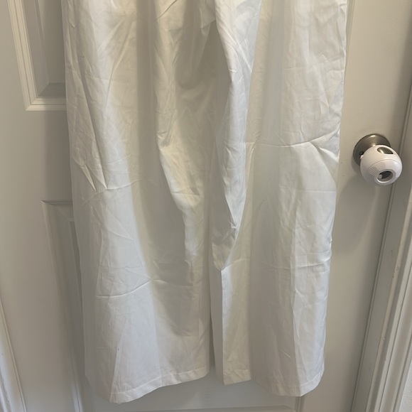 Nasty Gal Crisp White Trousers High Waist Pants Size 6 Wide Leg - Picture 6 of 11